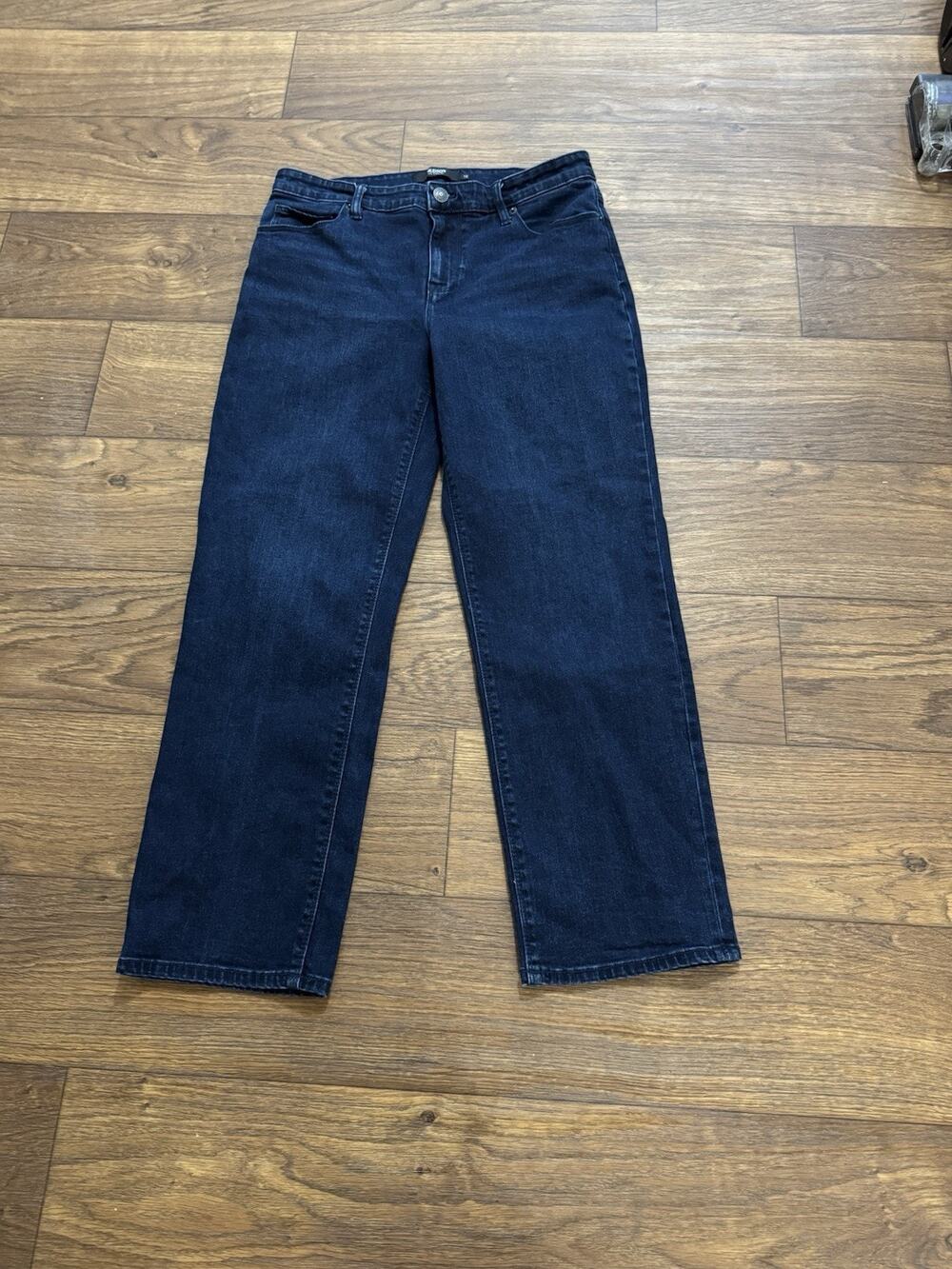 Hudson Jeans Womens Size 12 Dark Wash Straight Leg Stretch Denim 33x30